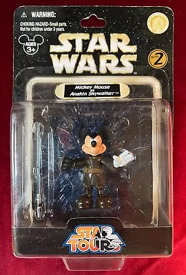 Disney Parks STAR TOURS Series 2 Mickey Mouse As Anakin Skywalker 3.75  Figure • $29.99