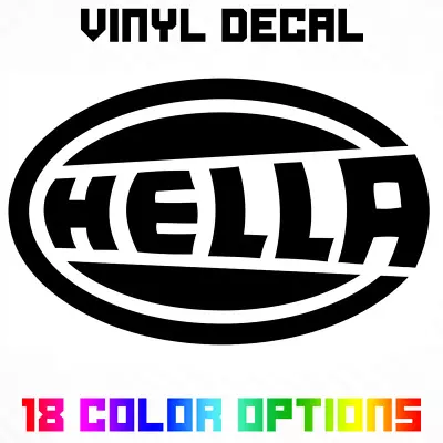 Hella Logo Decal Sticker Die Cut Vinyl • $3.63