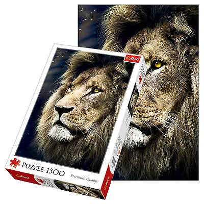 £9.99 • Buy Trefl 1500 Piece Adult Large Image Lion Portrait Picture Jigsaw Puzzle NEW