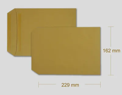 C5 Size Plain Brown 10 25 50 100 200 Envelopes Self Sealing Manilla 80 Gsm Cheap • £2.59