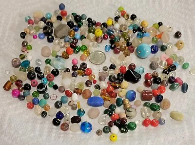 H516 Mixed Lot Of Glass Beads. Will Combine To Save On Shipping  • $2.99
