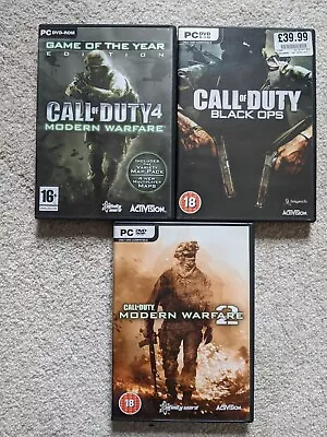 Call Of Duty Games Bundle4  Modern Warfare 2 PC / DVD-ROM Black Ops • £12