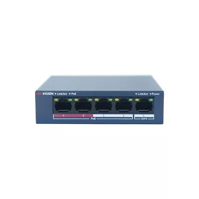 HIKVISION 4CH PoE Switch DS-3E0105P-E/M Unmanaged PoE LAN Switch LAN Network • $45.99