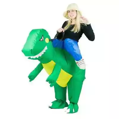 BODYSOCKS Adults Inflatable Dinosaur Fancy Dress ✦ Costume Rex Outfit Mens Women • £20