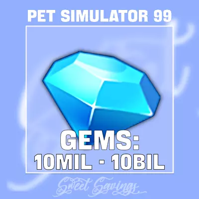 💎 10M - 10B Gems / Diamonds 💎 -  Pet Simulator 99 PS99 Roblox Pet Sim • $398.70