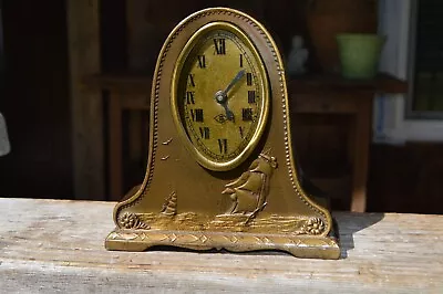 Old Lux  Clock * Waterbury * Sailing Ship * Boat Old Vtg. • $9.99