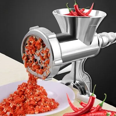 UK.Manual Rotary Meat Grinder Mincer Machine Food Aluminium Alloy Sausage.Maker. • £11.98