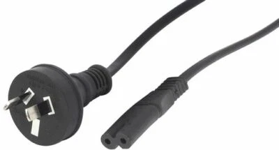 $6.99 • Buy 2 Pin Core Figure 8 IEC-C7 Power Lead AC Power Cord Cable 0.75mm² Mains Plug, 3M