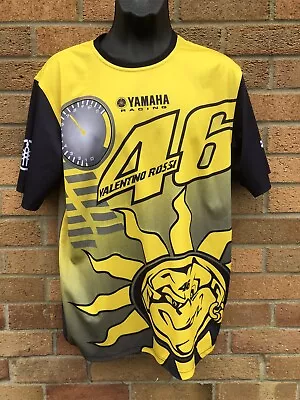 Valentino Rossi The Doctor T Shirt VR 46 Road Racing Motor Cycle Size 42” Yamaha • £16.95