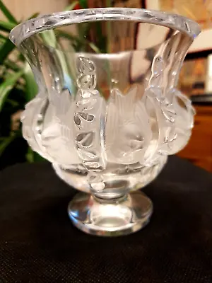 Lalique Stunning Dampierre Vase Birds/vines Signed Excon • £215