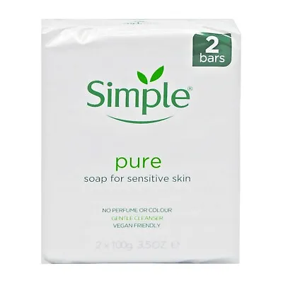 Simple Pure Soap 100g 2 Pack • £4.95