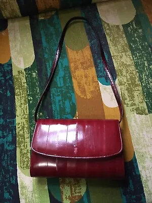 Red Vintage Eel Skin Handbag • $29