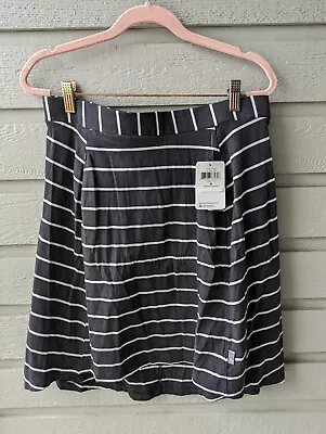 NWT Mountain Hardwear Black White Striped Tonga Skirt Zipper Pocket Size Medium  • $20.50