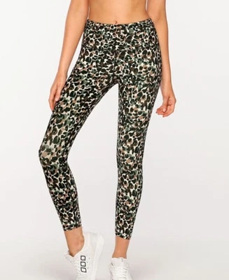 $18.95 • Buy Lorna Jane Active Size XS Core  Camouflage Ankle Biter Tights Stretch Logo