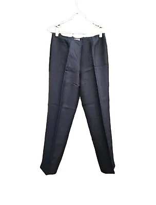 Sigrid Olsen Black Linen Viscose Blend Lined Side Zipper Pants Size 6 • $10