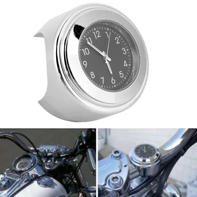 Auto 22-25mm Motorcycle Handlebar Clock Metal Mount Hand Grip Bar Dial Watch • $10.98