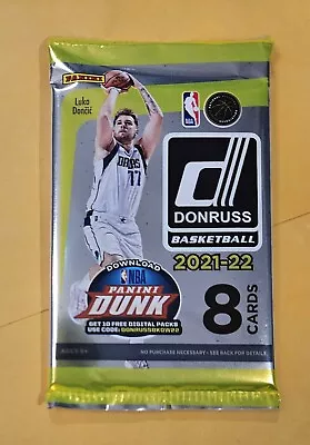 (1) 2021-22 Donruss Basketball Sealed Pack Luka Doncic  • $3.65