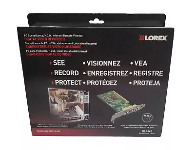LOREX QLR460 Series 4-Port H.264 PCI DVR Card REMOTE INTERNET MONITORING NIB NEW • $125