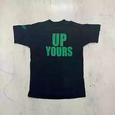 Vintage 90s 7 Up Make 7 Up Yours Black Green Promo T Shirt Size Large  • $26