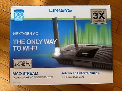 Linksys Max-Stream 1733 Mbps 4-Port Gigabit Wireless AC Router   AC2600 - EA8500 • $30