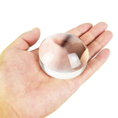 Magnifier 3X Loupe Crystal Acrylic Magnifying Glass Dome Paperweight For Reading • $14.25