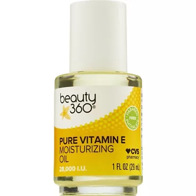 Beauty 360 PURE Vitamin E Moisturizing Oil 28000 I.U. ( 1 FL OZ / 29 ML) • $9.95