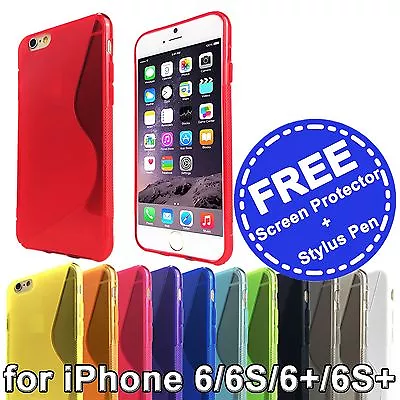 Soft Gel Bumper TPU Silicone Back Cover Case For Apple IPhone 6S 6S + 6 6 Plus • $6.99