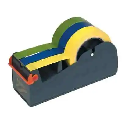 Triple Core Tape Dispenser 1 X 75mm Or 3 X 25mm Heavy Duty Metal Dispenser • £12.99