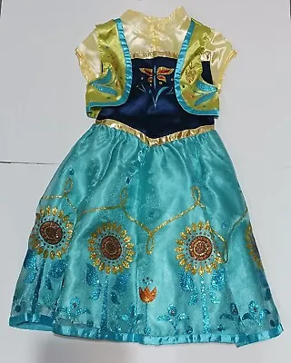 Disney Parks  BBB Authentic Org Girls Frozen Fever Anna Costume Disney World Med • $39.97