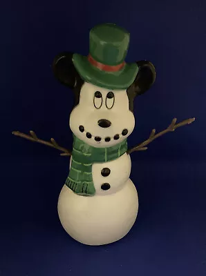 Disney~mickey Mouse~blow Mold~snowman~ Lights Up!~@8” Tall • $26