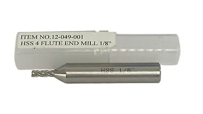 1/8  Hss 4 Flute Ground End Mill/milling Cutters Rdgtools • £7.20