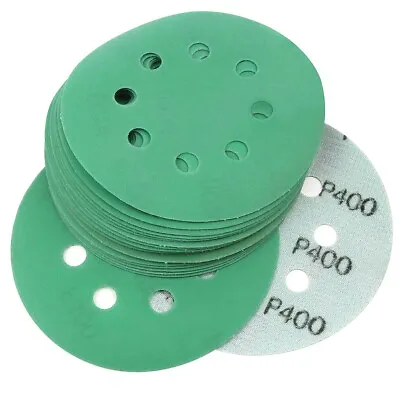$16.99 • Buy 50x 5 Inch Sanding Discs 400 Grit Hook Loop Wet Dry Sandpaper Orbital Sander Pad