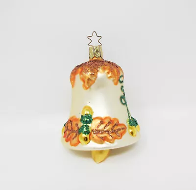 Mercury Glass Inge Glas Christmas Ornament ~ Acorn & Oak Leaf Bell ~ 3  • $22