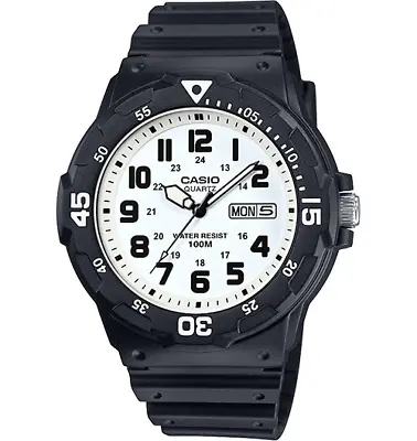 Casio Mens Diver Sports Watch MRW-200H-7BV Rotating Bezel WR 100M 2YR Warranty • $52