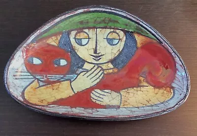 Michael Andersen/Marianne Starck Pottery Lady And Cat Plate-Mid Century Modern • $98