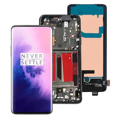 6.67  Original AMOLED LCD Display Touch Screen Digitizer Frame For OnePlus 7 Pro • $167.99