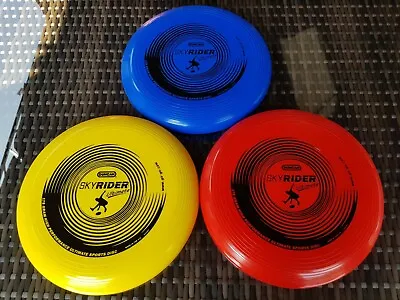 Frisbee 175g Ultimate Flying Outdoor Disc Yellow/blue And Red X3 • £18.99