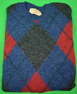 McGeorge Scottish Shetland Argyle Crewneck Sweater Sz 44 New/ Deadstock W/ Tag! • $250