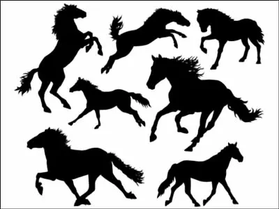 Horse Pony Horses Silhouette Background Edible Cake Topper Wafer Or Icing • £5.91