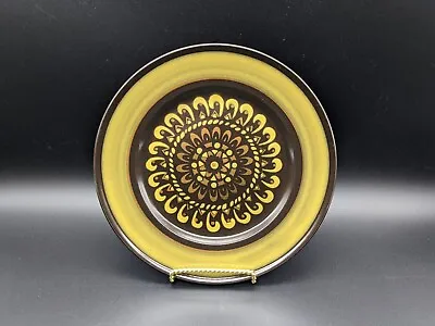 Vintage 70s Mikasa Majorca ESPARTO E2827  Salad Plate 8- 1/4  Green Brown JAPAN • $8