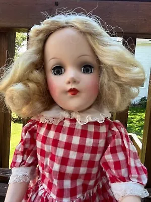 1947-50 Original  Mary Hoyer Hard Plastic Doll  14.5  W/vintage Clothes Lovely! • $165