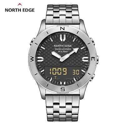NORTH EDGE Men's Sports Digital Watches Altimeter Compass Barometer Wristwatches • $78.99