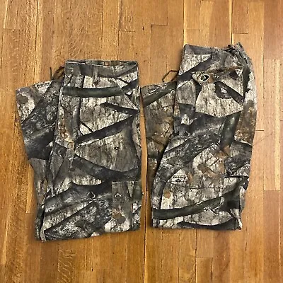 Lot Of 2 Russell Outdoors Mossy Oak Tree Stand Camo Pants Men’s Large 38x30 Read • $33.30