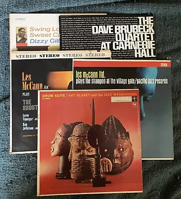 Lot Of Five Vintage Jazz LPs Dizzy Brubeck Art Blakey Les McCann Rare HTF • $25