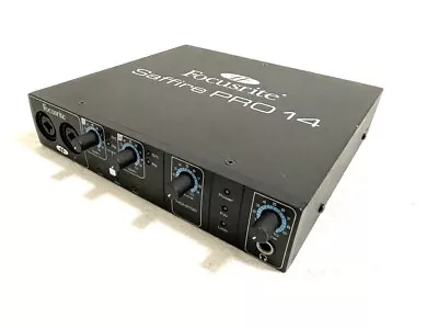 Focusrite Saffire Pro 14 Audio Interface Phantom Power DTM Black Premium Price • $98.12