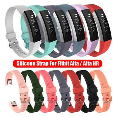 $3.72 • Buy Soft Replacement Strap Bracelet Silicone Watch Band For Fitbit Alta / Alta HR