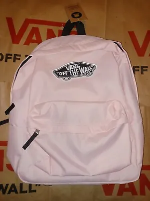 VANS Skateboard Logo Realm Rose Dawn Backpack Pink Women’s VN0A3UI6ZJY • $42.07