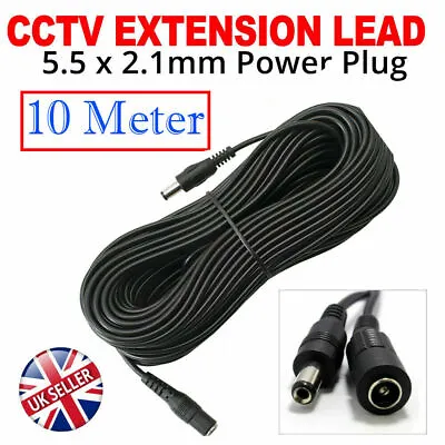 £4.49 • Buy DC Power Supply 12V Extension Cable Wire CCTV Security Cameras/DVR PSU Lead Plug