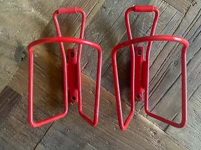 2 Specialized Red Water Bottle Cage. Vintage. Bicycle. Cycling. Great Condition • $17.95