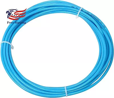 Pneumatic 1/4 OD X 5/32 ID Blue Color PU Pneumatic Air Tubing Pipe Hose 39.4ft • $16.99